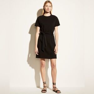 Vince Short Sleeve Tie Waist Dress